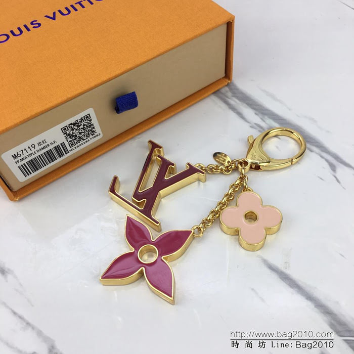 路易威登LV 頂級原單 M67119玫紅 Fleur de Monogram 包飾 任意搭配 路易威登各個標誌性包款  ydh1027